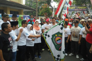 Pencanangan Kampung Anti Narkoba  Dan Mlaku Bareng  bersama Staf Kemenpora Di Trenggalek 3