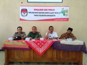 KORAMIL 09KAWUNGANTEN HADIRI SOSIALISASI PEMILIHAN BUPATI DAN WAKIL BUPATI CILACAP 1