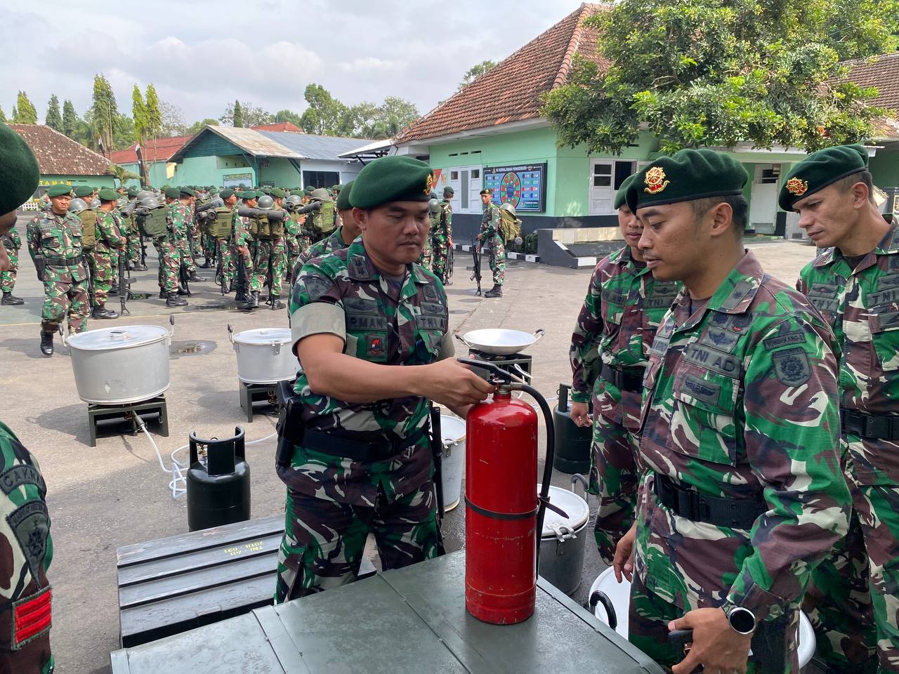 Danyon Bekang 2 Kostrad Gelar Apel Siaga Penanggulangan Bencana Alam