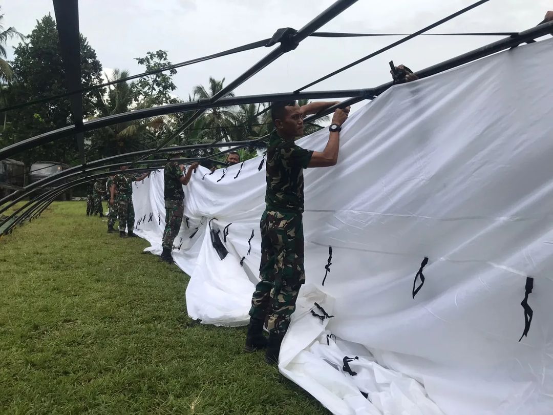 Perkuat Satgas Tni Al Peduli Cianjur Dengan Rumah Sakit Lapangan